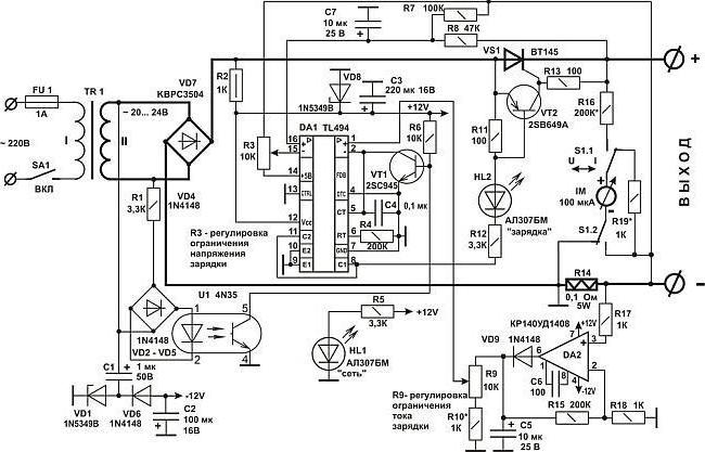 obwód ładowania akumulatora