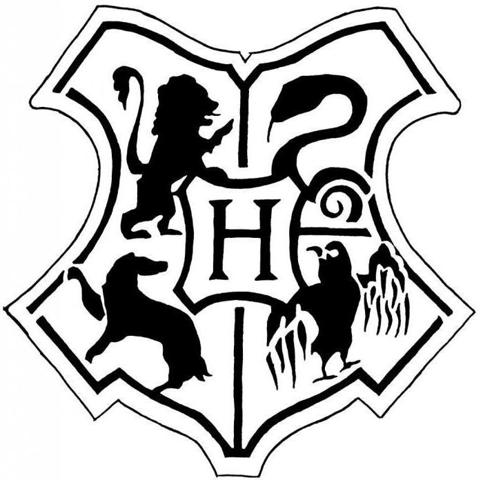 Herb Hogwartu na wydziałach (foto)