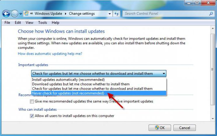 usuwanie niepotrzebnych aktualizacji systemu Windows 7