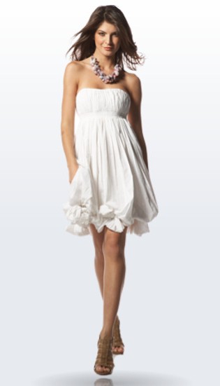 białe krótkie sukienki