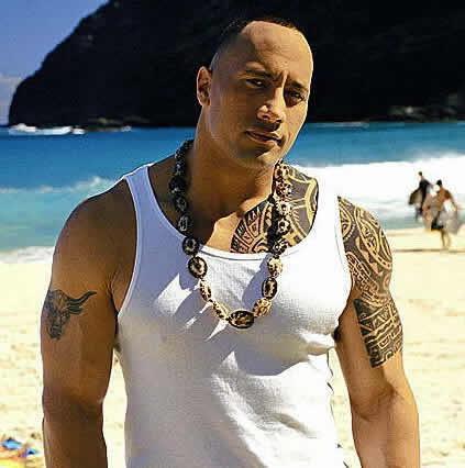 Szkic tatuażu Dwayne Johnson